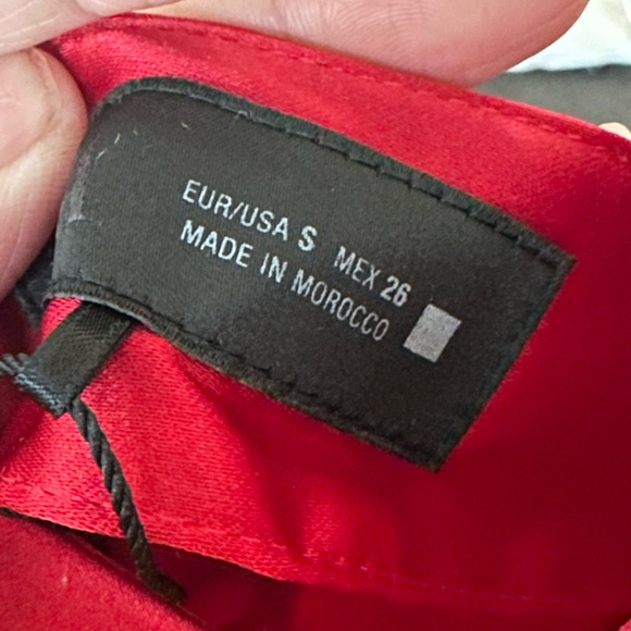 Zara Vibrant Red One-Shoulder Dress - Picture 8 of 8